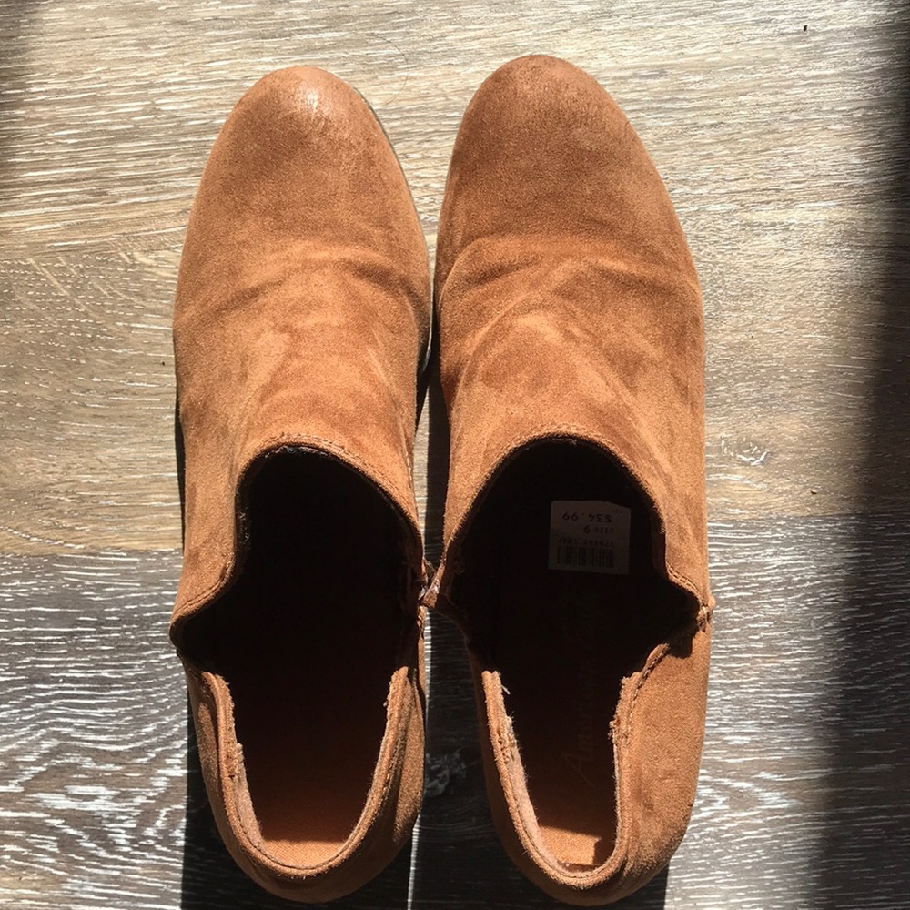 Tan Suede Ankle Boots